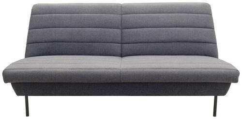2-SITZER-SOFA Blaugrau - Blaugrau/Schwarz, Design, Textil/Metall (185/92/103cm) - LOOKS by W.Joop