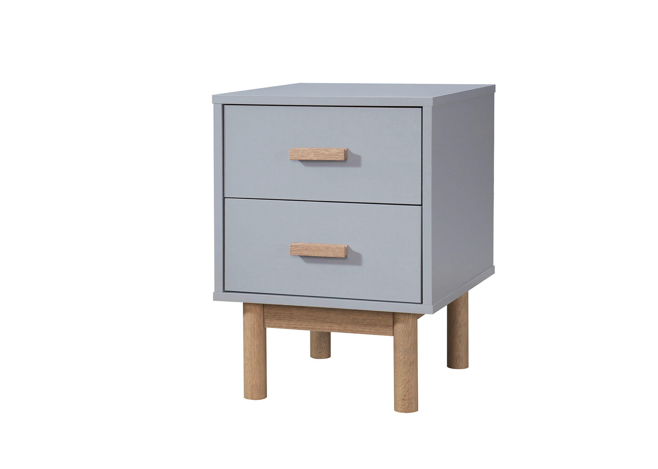 NACHTTISCH 40/55/44 cm  - Eichefarben/Grau, Design, Holz/Holzwerkstoff (40/55/44cm) - MID.YOU