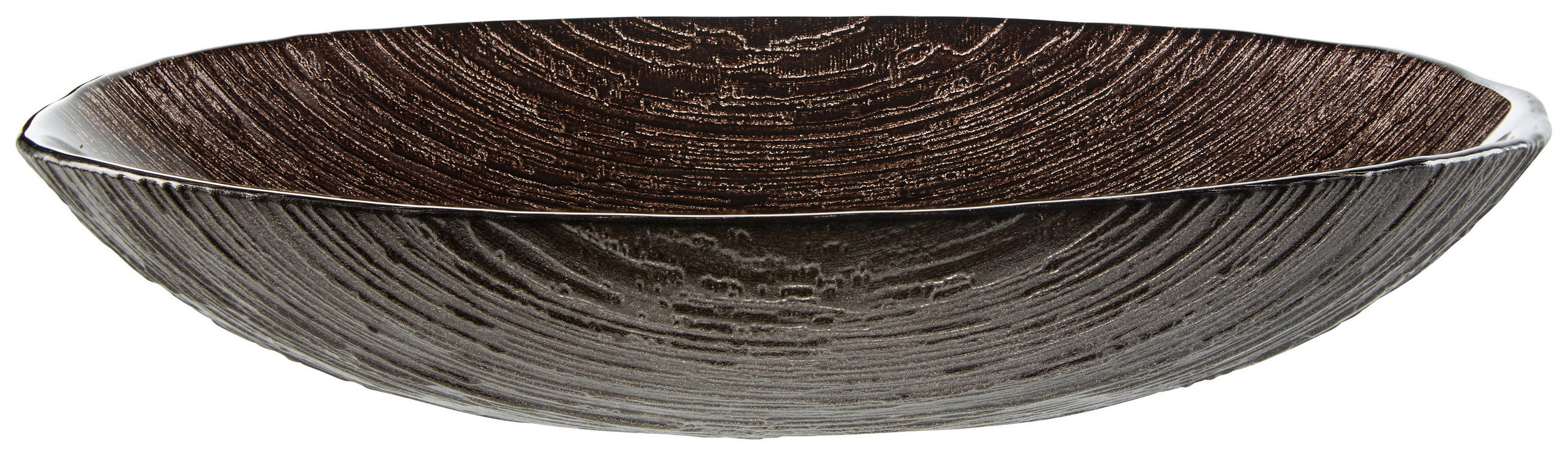 OKRASNA SKLEDA  Como       32,00/7,50 cm      - barve brona/rjava, Konvencionalno, steklo (32,00/7,50cm) - Leonardo