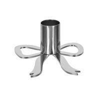 KERZENHALTER - Silberfarben, Natur, Metall (8,2/4/9cm) - Ambia Home