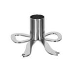 KERZENHALTER - Silberfarben, Natur, Metall (8,2/4/9cm) - Ambia Home