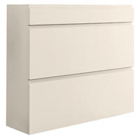 HÄNGESCHUHSCHRANK Sandfarben  - Sandfarben, Design, Glas/Holzwerkstoff (110/96/33cm) - Moderano