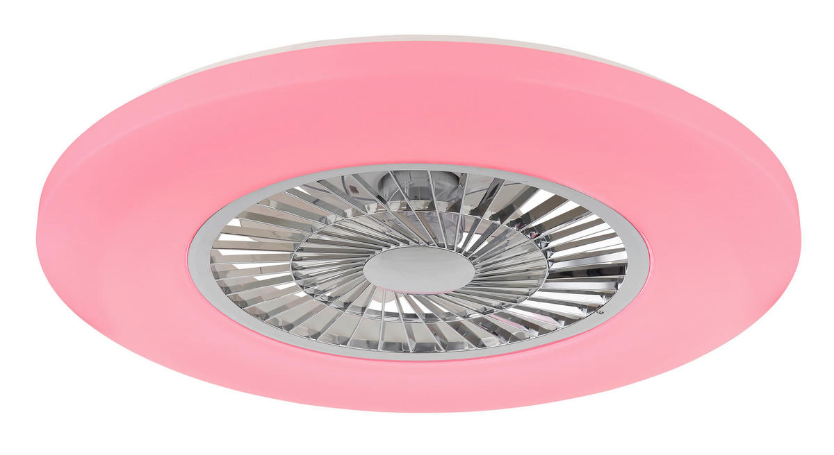 VENTILATOR STROPNI  prozirno, bijela, boje kroma   prozirno  ALVA  - bijela/prozirno, Basics, plastika (59,5/15,4cm) - Globo