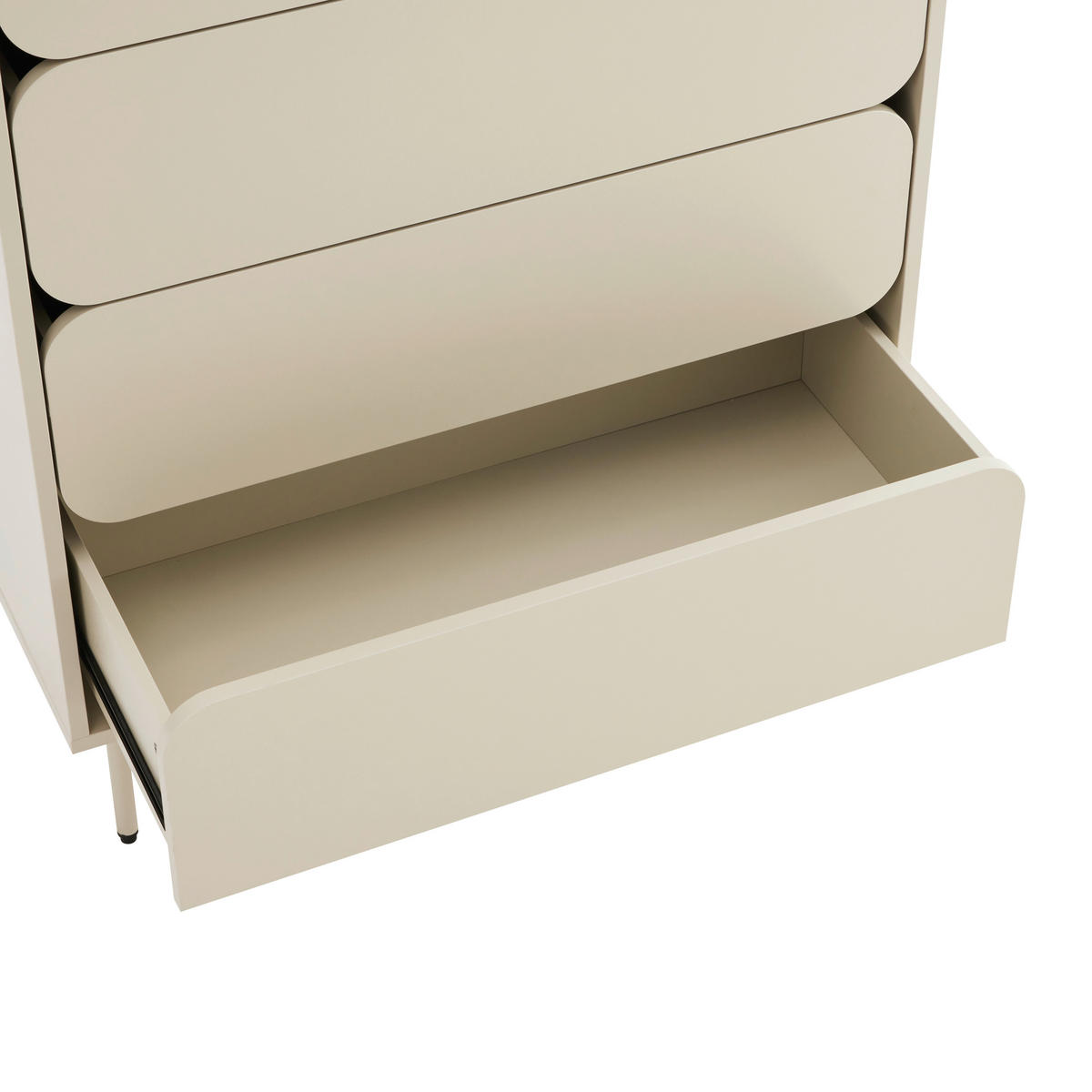 HIGHBOARD  in 80/128/40 cm  - Seidengrau, Design, Holzwerkstoff/Metall (80/128/40cm) - Xora