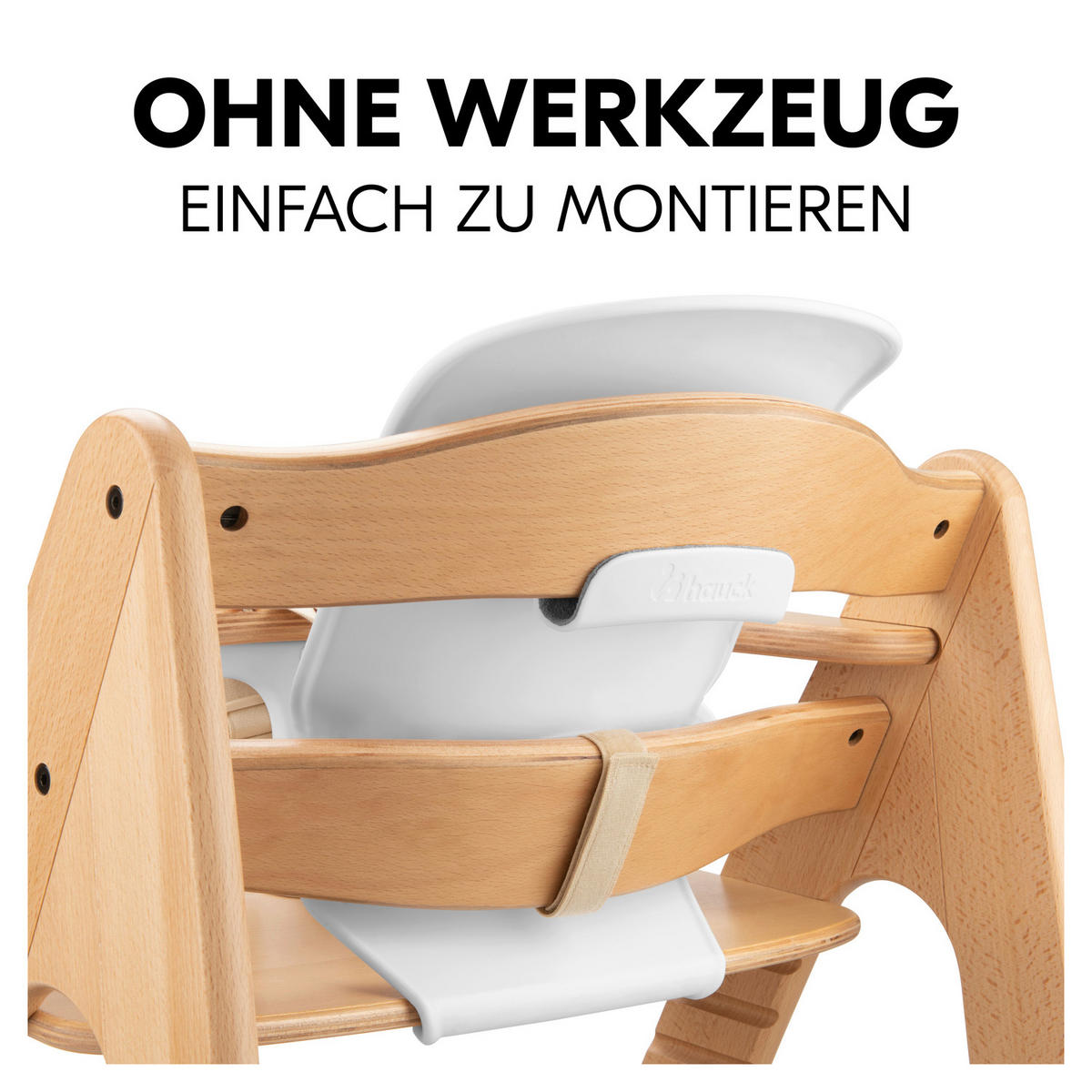 HOCHSTUHLSITZ Highchair Baby Seat  - Weiß, Basics, Kunststoff (32,5/32/34,5cm) - Hauck