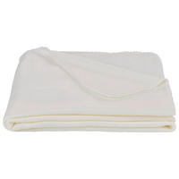 FLEECOVÁ DEKA, polyester, 125/150 cm - bílá, Basics, textil (125/150cm) - Boxxx