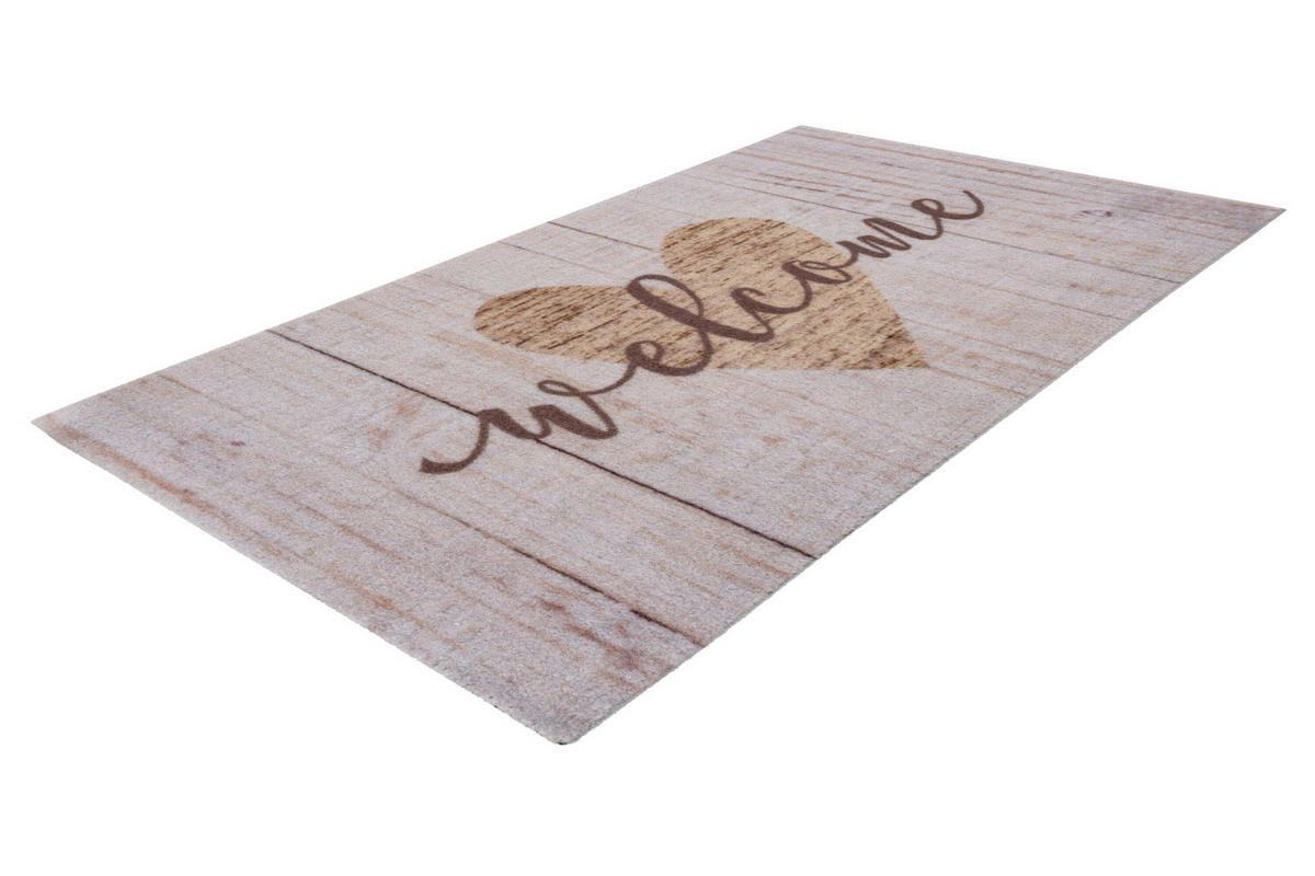 FUßMATTE 45/75 cm  - Beige, Basics, Kunststoff/Textil (45/75cm) - Kayoom