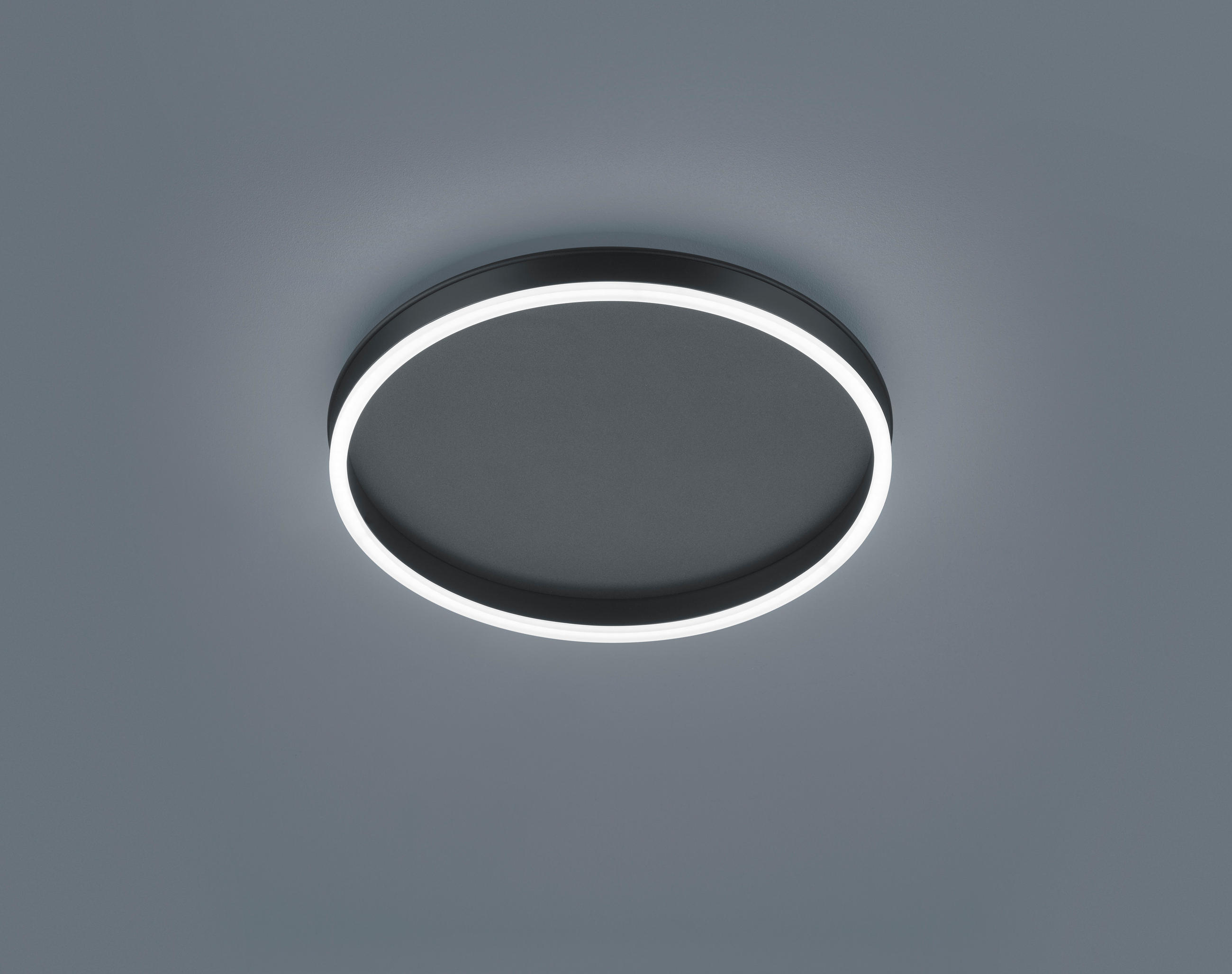 LED-DECKENLEUCHTE 40/7 cm   - Schwarz, Design, Kunststoff/Metall (40/7cm) - Helestra