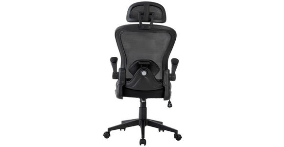 DREHSTUHL Netzbespannung Schwarz  - Schwarz, Design, Kunststoff/Textil (59/118-128/64cm) - Carryhome