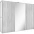 SCHWEBETÜRENSCHRANK in Weiß - Alufarben/Weiß, KONVENTIONELL, Glas/Holzwerkstoff (249/222/68cm) - Moderano SCHWEBETÜRENSCHRANK in Weiß - Alufarben/Weiß, KONVENTIONELL, Glas/Holzwerkstoff (249/222/68cm) - Moderano