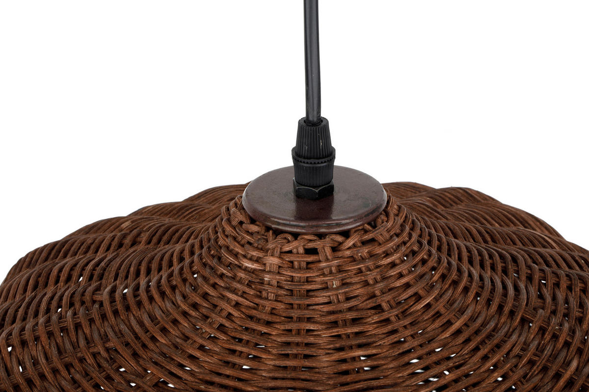 HÄNGELEUCHTE 30/150 cm    - Braun, Trend, Holz/Metall (30/150cm) - Collett's Monde