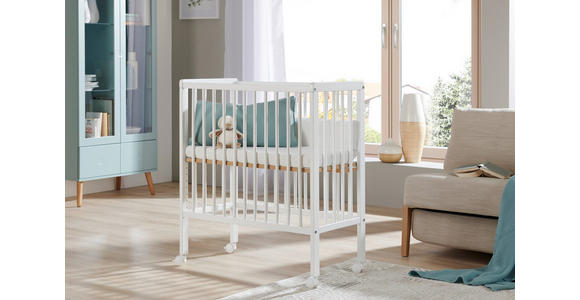 BEISTELLBETT NINA  85/48/83 cm  - Weiß, Basics, Holz (85/48/83cm) - My Baby Lou