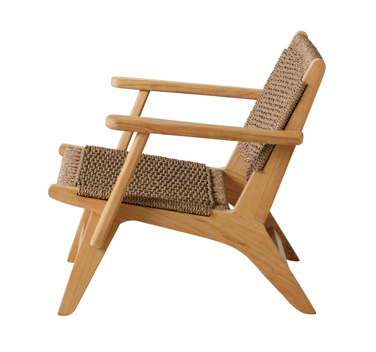 LOUNGESESSEL  - Braun/Teakfarben, Natur, Holz/Kunststoff (68/70/75cm) - Gardenson