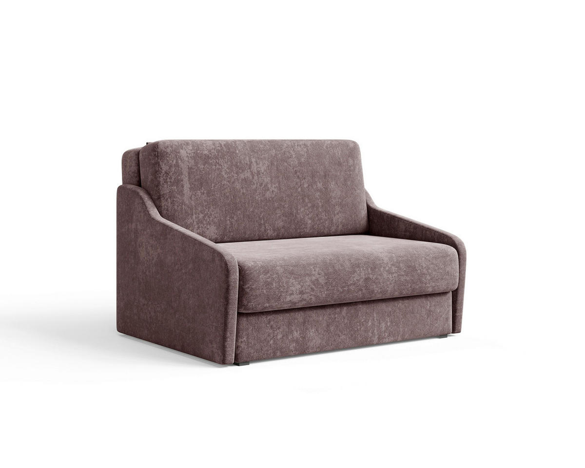 SCHLAFSOFA Bordeaux  - Bordeaux/Schwarz, Design, Kunststoff/Textil (136/86/113cm) - MID.YOU