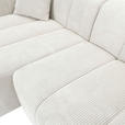ECKSOFA Naturfarben Cord Zierkissen, Rücken echt  - Schwarz/Naturfarben, KONVENTIONELL, Kunststoff/Textil (162/250cm) - Carryhome