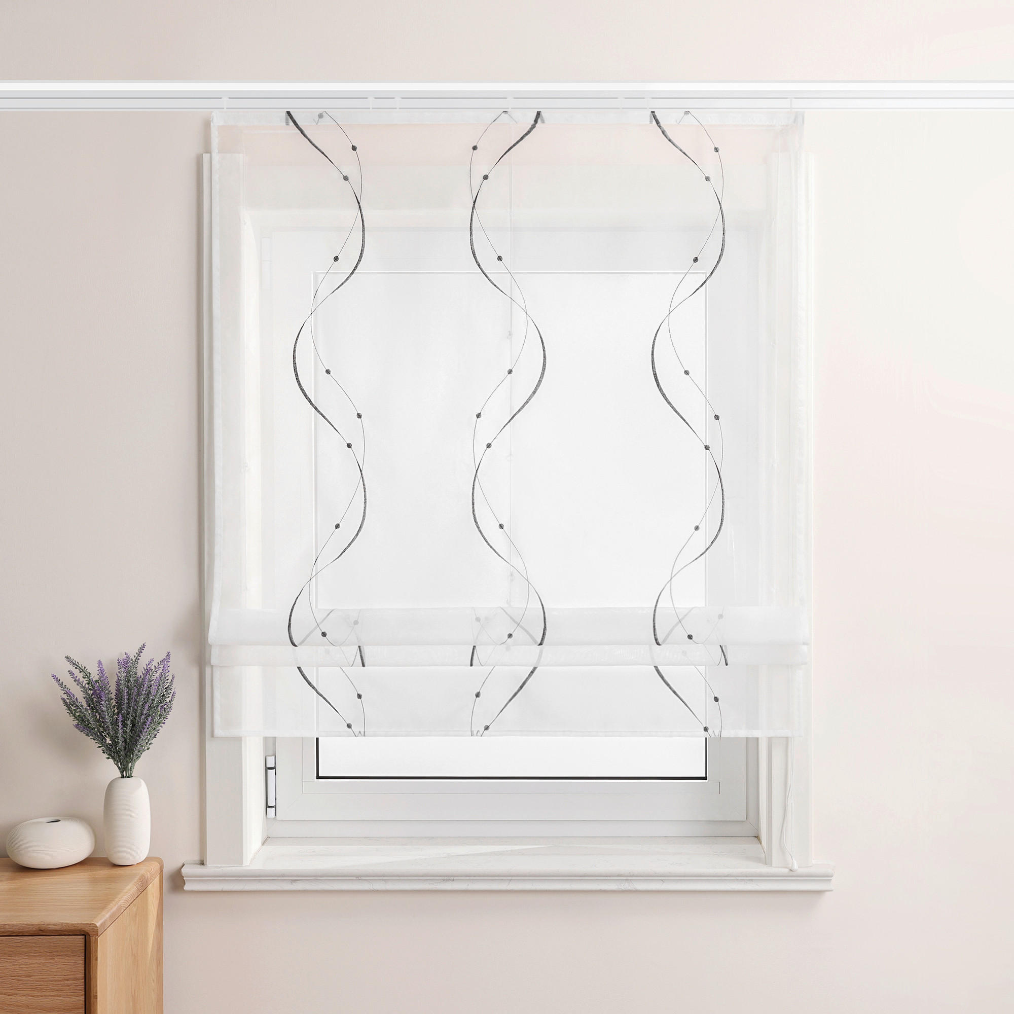 FALTROLLO  transparent  100/140 cm    - Weiß Hochglanz, Basics, Textil (100/140cm)