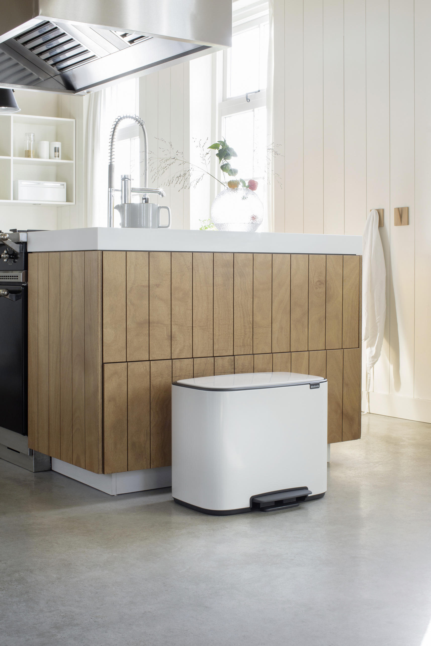 ODPADKOVÝ KÔŠ  11 + 23 l - čierna/biela, Design, kov/plast (54/44/36,5cm) - Brabantia