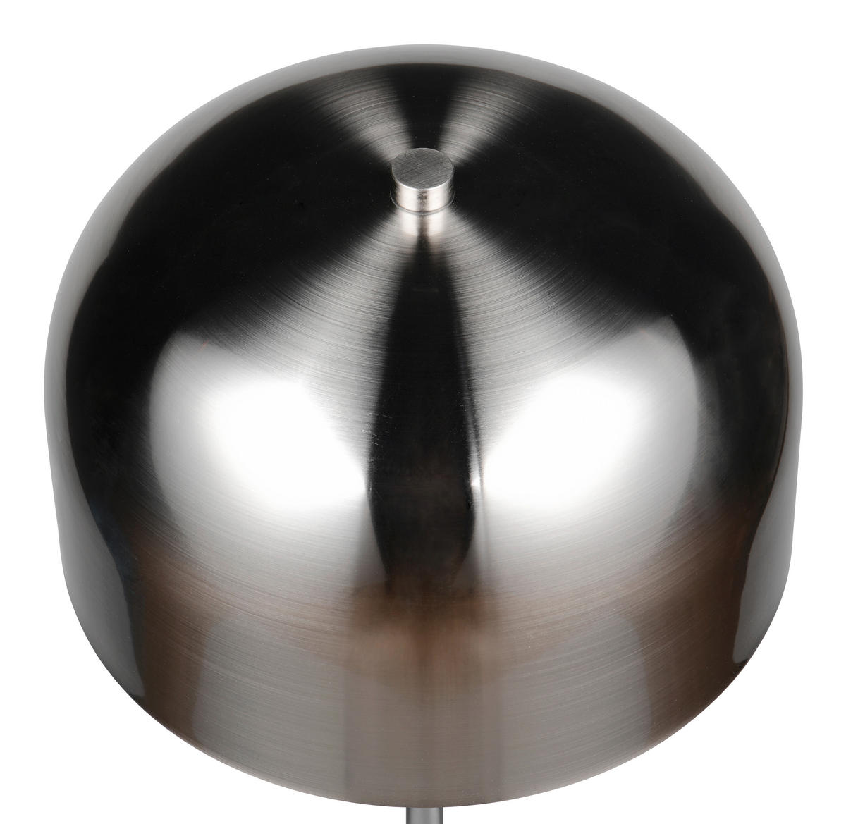 AKKU-STEHLEUCHTE - Nickelfarben, Design, Metall (147,0/25,0cm)