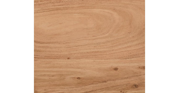 COUCHTISCH Akazie vollmassiv 95/95/39 cm sechseckig Schwarz, Akaziefarben - Schwarz/Akaziefarben, Design, Holz/Metall (95/95/39cm) - Carryhome