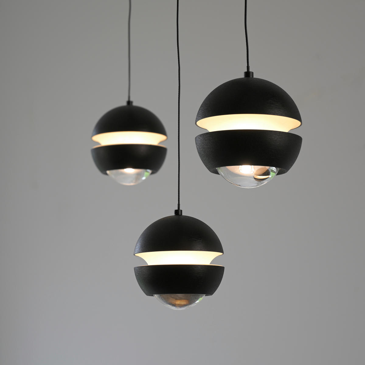 LED-PENDELLEUCHTE 60/10/220 cm  - Schwarz, Design, Kunststoff/Metall (60/10/220cm) - Schöner Wohnen
