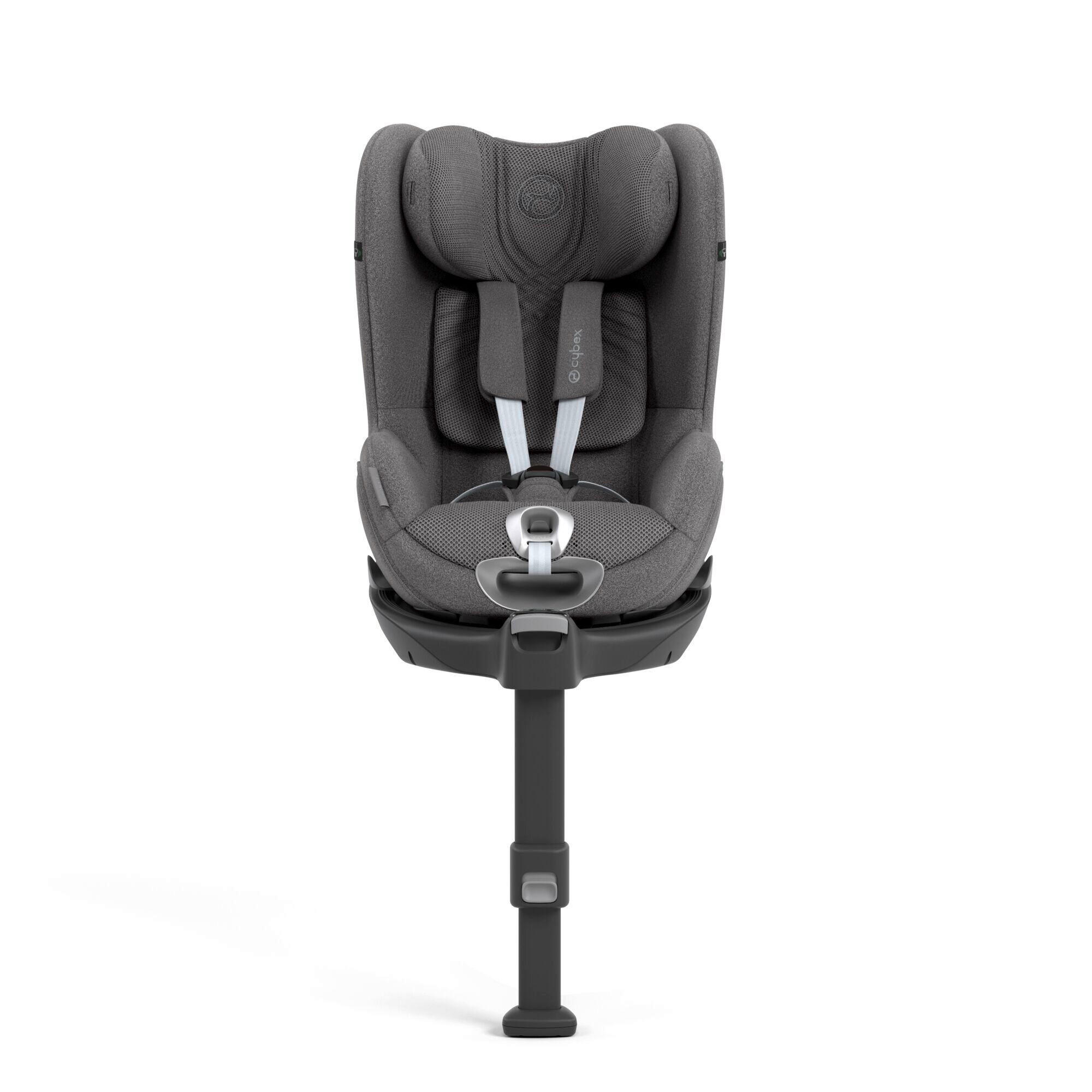 KINDERAUTOSITZ Sirona T i-Size Plus Mirage Grey   - Dunkelgrau, Basics, Kunststoff/Textil (71,5/43/68cm) - cybex PLATINUM