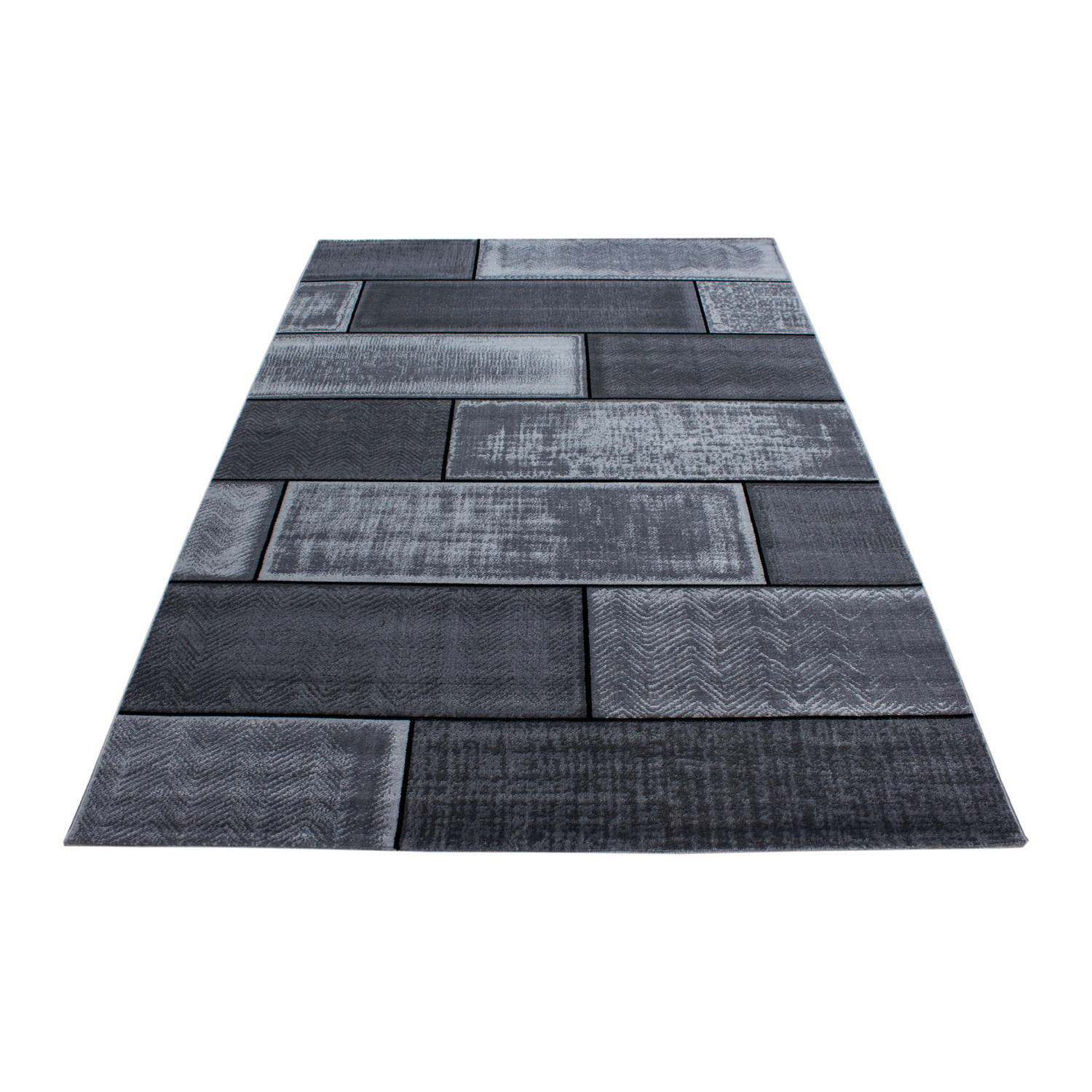 WEBTEPPICH 80/150 cm Plus Black  - Schwarz, KONVENTIONELL, Textil (80/150cm) - Novel