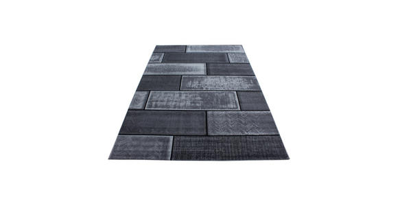 WEBTEPPICH 80/150 cm Plus Black  - Schwarz, KONVENTIONELL, Textil (80/150cm) - Novel