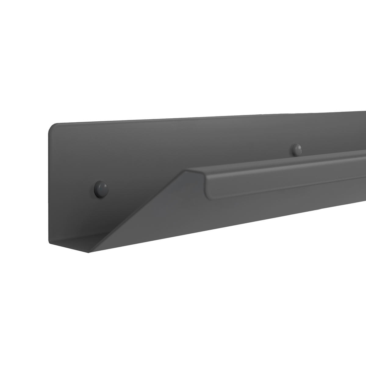 REGÁL NA TOPÁNKY, sivá, 75/17/10 cm - sivá, Modern, kov (75/17/10cm)