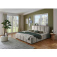 POLSTERBETT 180/200 cm  in Grau  - Schwarz/Grau, Design, Holz/Textil (180/200cm) - Xora