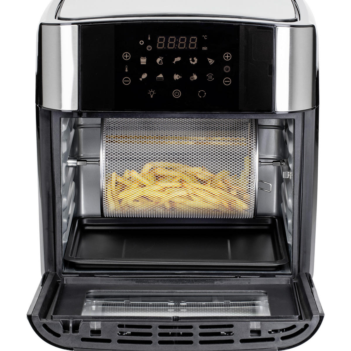 HEISSLUFTFRITTEUSE 15 L  - Edelstahlfarben/Schwarz, Basics, Kunststoff/Metall (34/35/37.5cm) - CHEF CUISINE