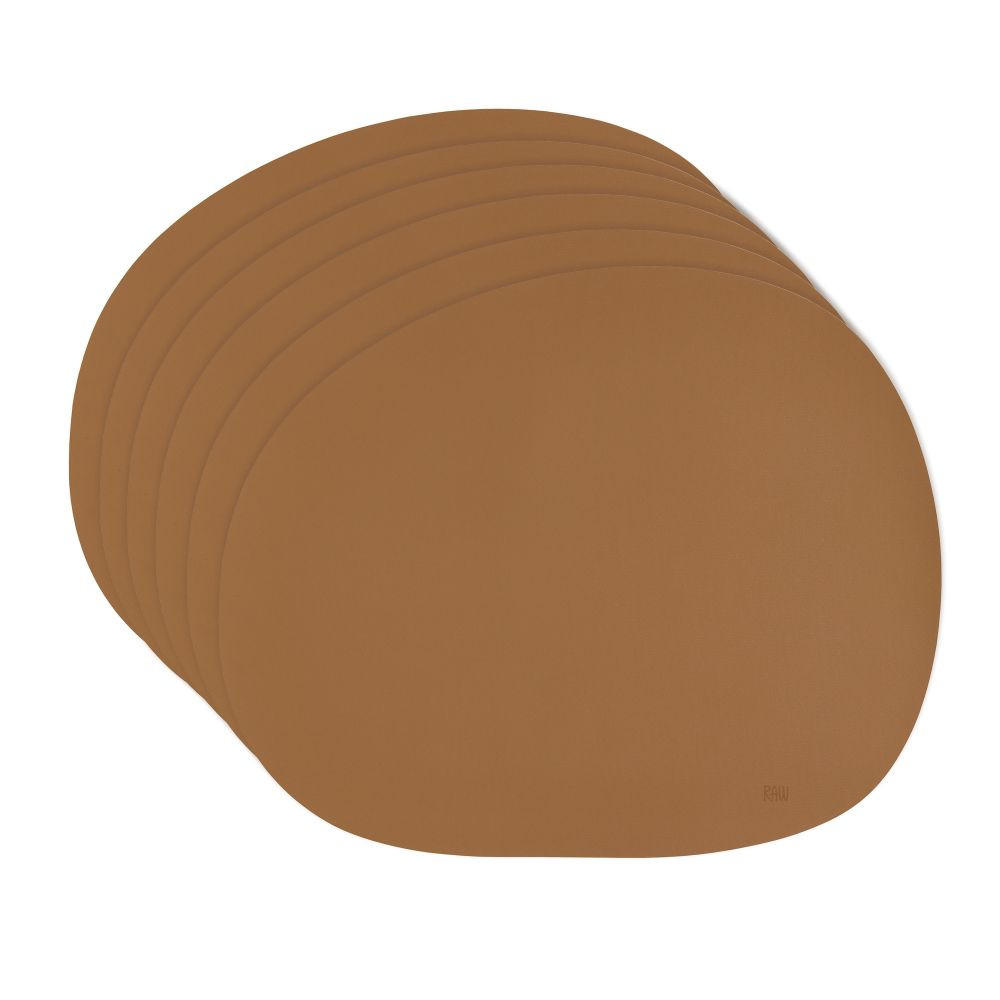 Aida Tischset Raw Rotbraun 33.5x41 cm