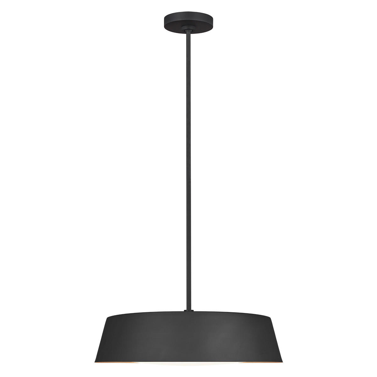 HÄNGLAMPA Elstead Asher 48.5/33 cm  - svart, Basics, metall/glas (48.5/33cm) - Elstead Lighting