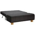 SCHLAFSOFA Webstoff Anthrazit  - Anthrazit/Naturfarben, Design, Holz/Textil (145/92/102cm) - Novel