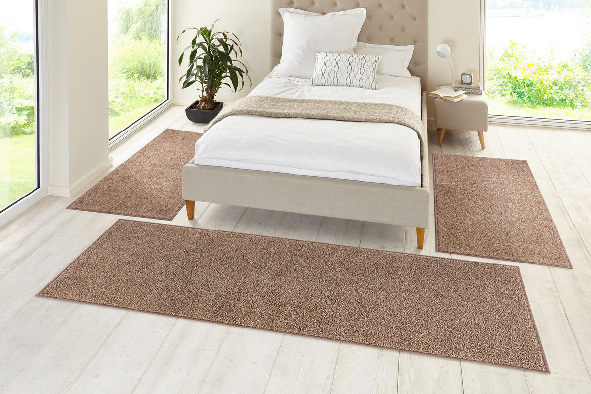 TEPPICH 70/140 cm Pure Hellbraun  - Hellbraun, Basics, Kunststoff (70/140cm) - Hanse Home