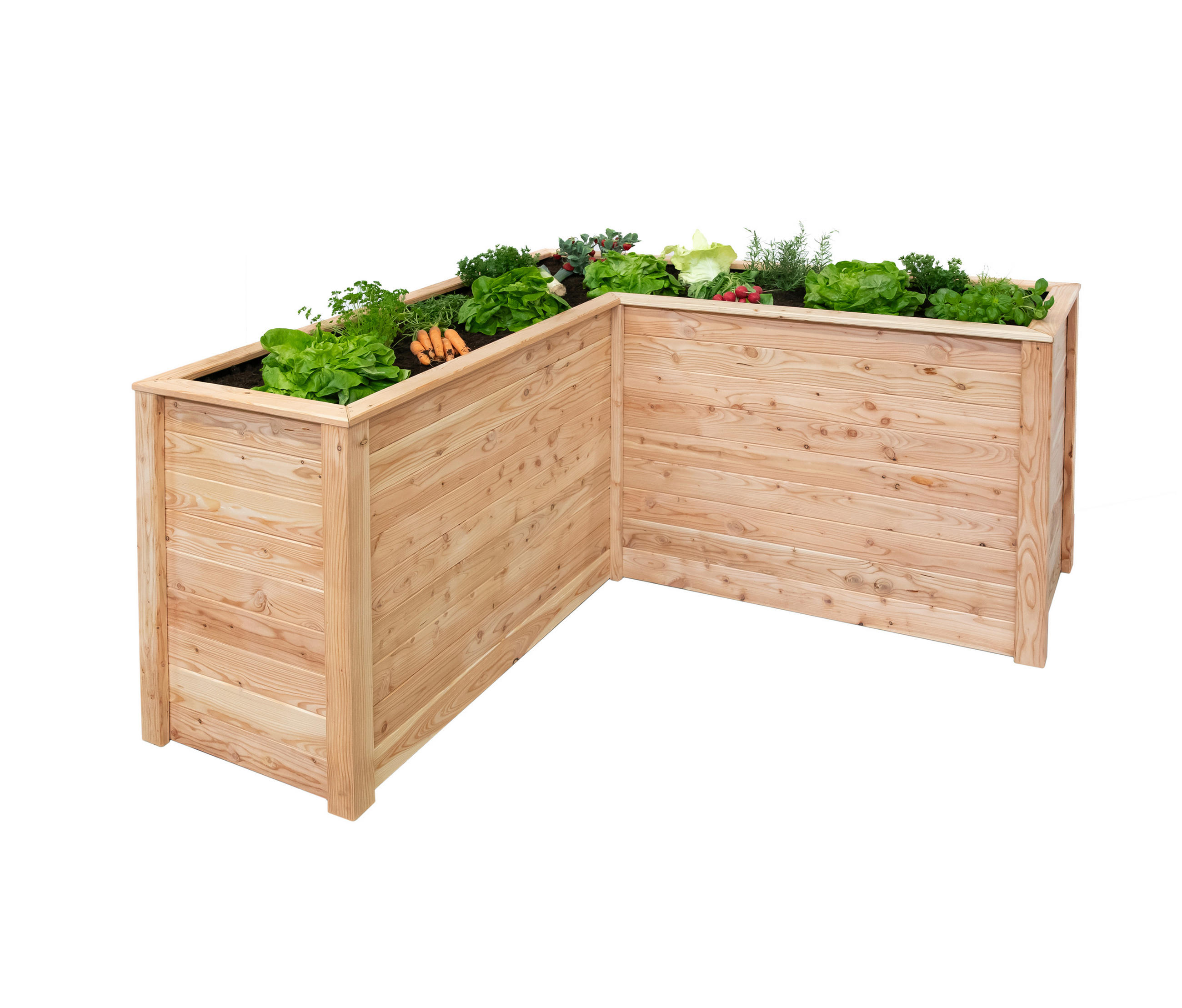 HOCHBEET  - Lärchefarben, KONVENTIONELL, Holz (170/170/84cm)