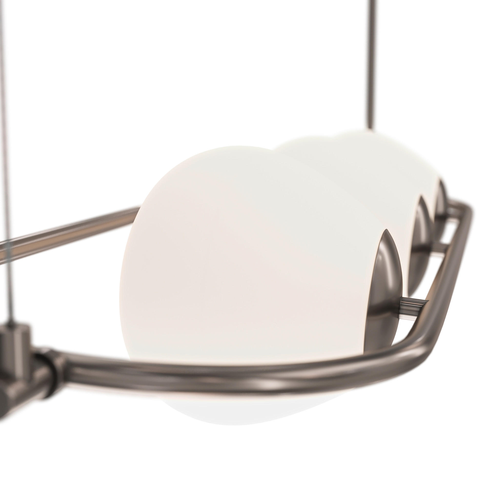 PENDELLAMPA Modern 89/25,5/137 cm - vit/nickelfärgad, Trend, metall/glas (89/25,5/137cm) - MAYTONI