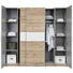 DREHTÜRENSCHRANK in Eichefarben, Weiß - Eichefarben/Alufarben, MODERN, Holzwerkstoff/Kunststoff (200,1/190,5/61,6cm) - Carryhome DREHTÜRENSCHRANK in Eichefarben, Weiß - Eichefarben/Alufarben, MODERN, Holzwerkstoff/Kunststoff (200,1/190,5/61,6cm) - Carryhome