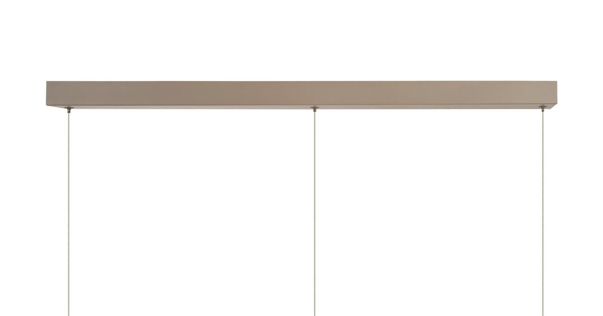 LED-HÄNGELEUCHTE Orleans 94/150/18 cm  - Sandfarben, Design, Glas/Metall (94/150/18cm)