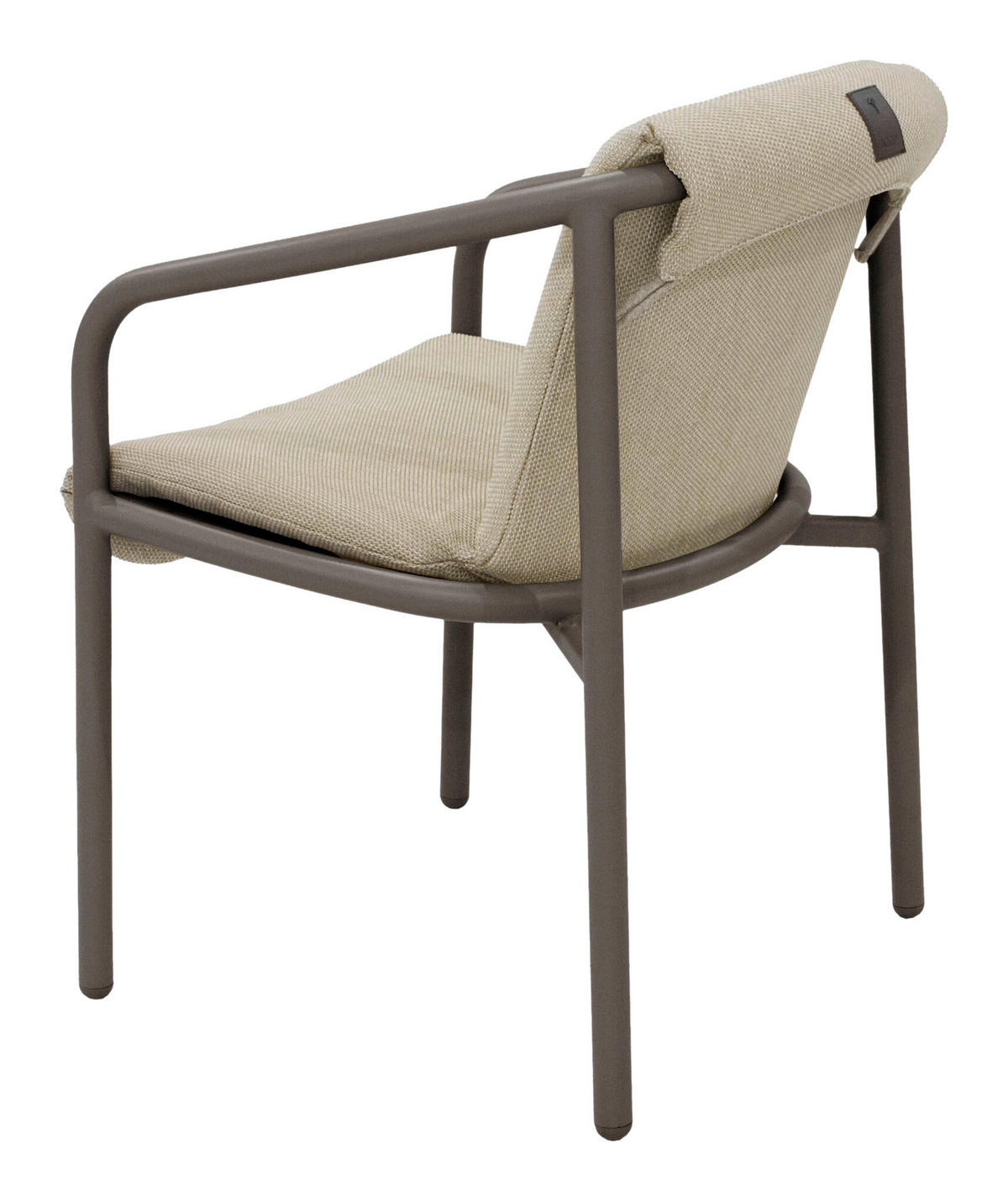 GARTENSESSEL Aluminium Beige, Graubraun  - Beige/Graubraun, Basics, Textil/Metall (60/62/79cm) - Joop!