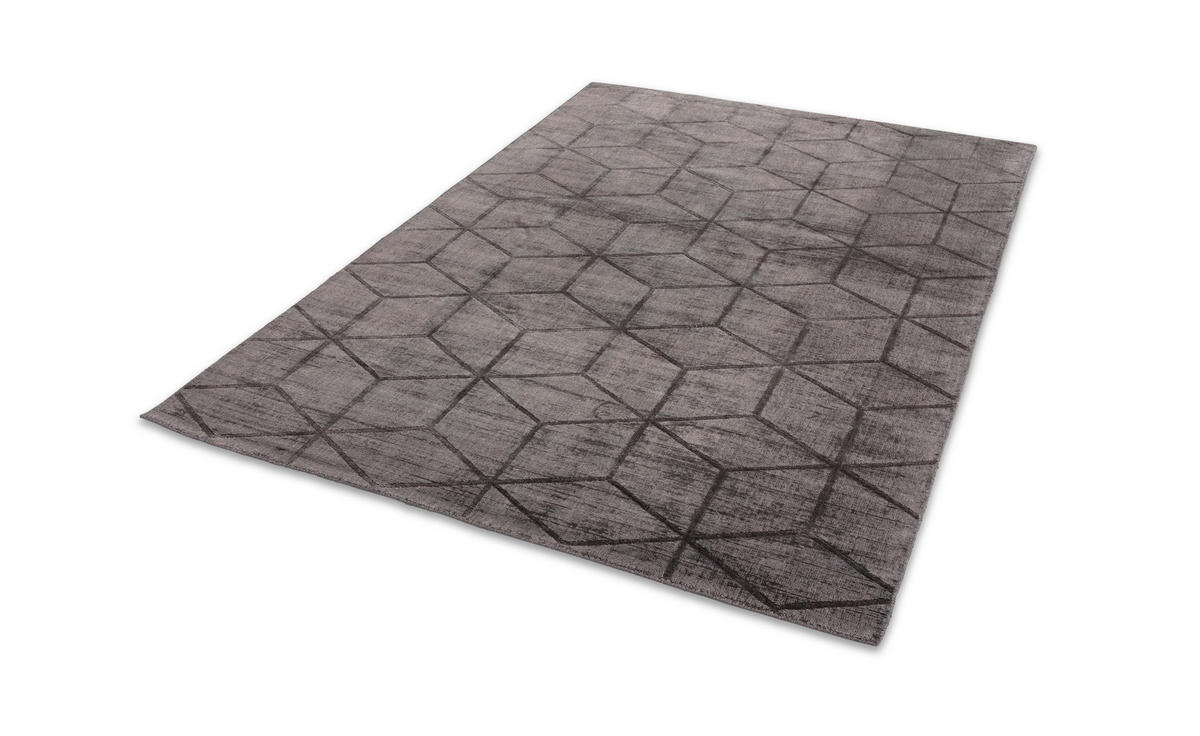 TKANA PREPROGA  Cubes     140/200 cm    tkano  rjavosiva  - rjavosiva, Design, tekstil (140/200cm) - Joop!