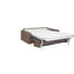 SCHLAFSOFA Flachgewebe Braun - Chromfarben/Braun, KONVENTIONELL, Textil/Metall (195/84/100cm)