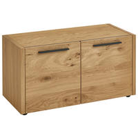 GARDEROBENBANK  in 86/45/41 cm  - Eichefarben/Schwarz, Design, Holz/Kunststoff (86/45/41cm)