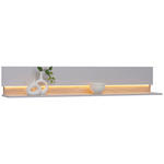WANDBOARD Asteiche furniert Grau, Eichefarben  - Eichefarben/Grau, Design, Holz/Holzwerkstoff (180/30/24cm) - Dieter Knoll