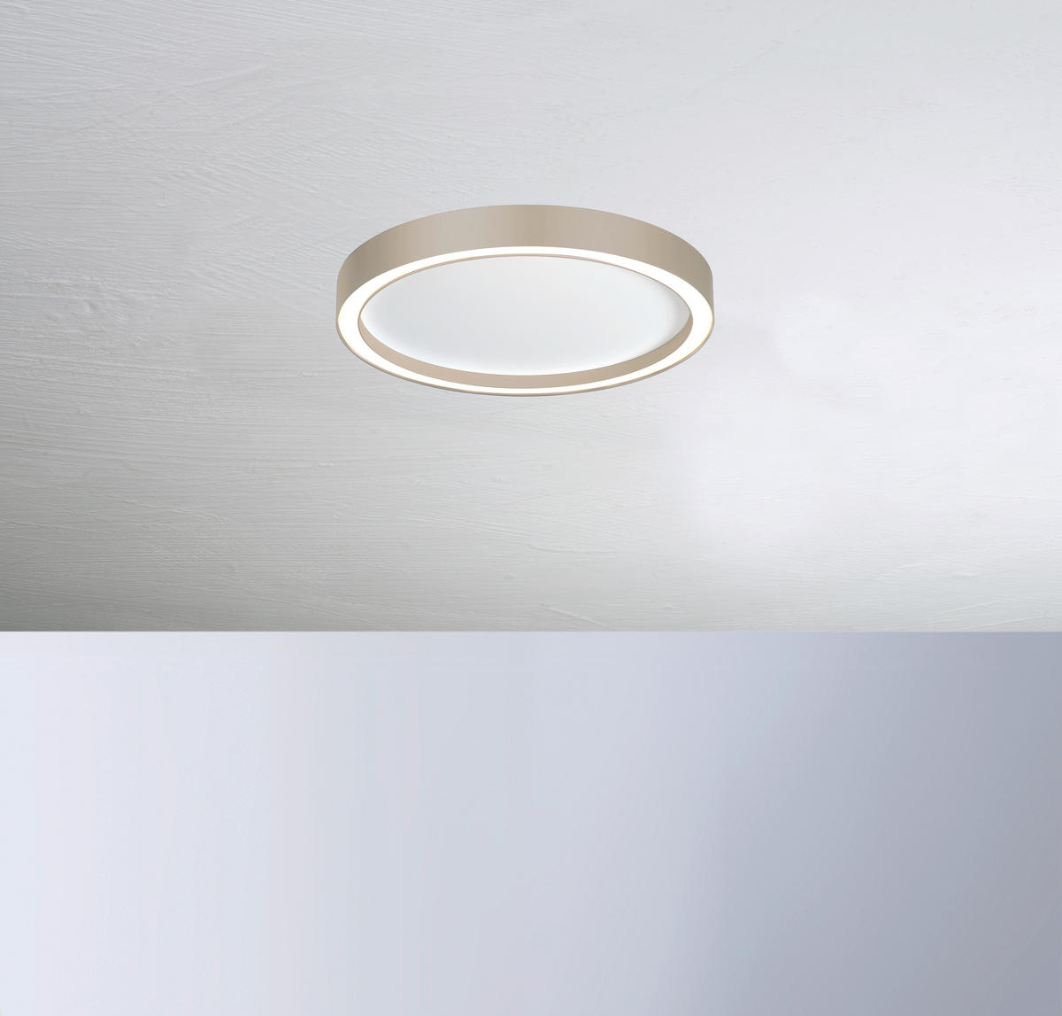 LED-DECKENLEUCHTE 30/4 cm    - Taupe/Weiß, Basics, Metall (30/4cm) - BOPP