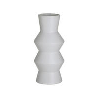 VASE 24 cm  - Weiß, Trend, Keramik (10/10/24cm)