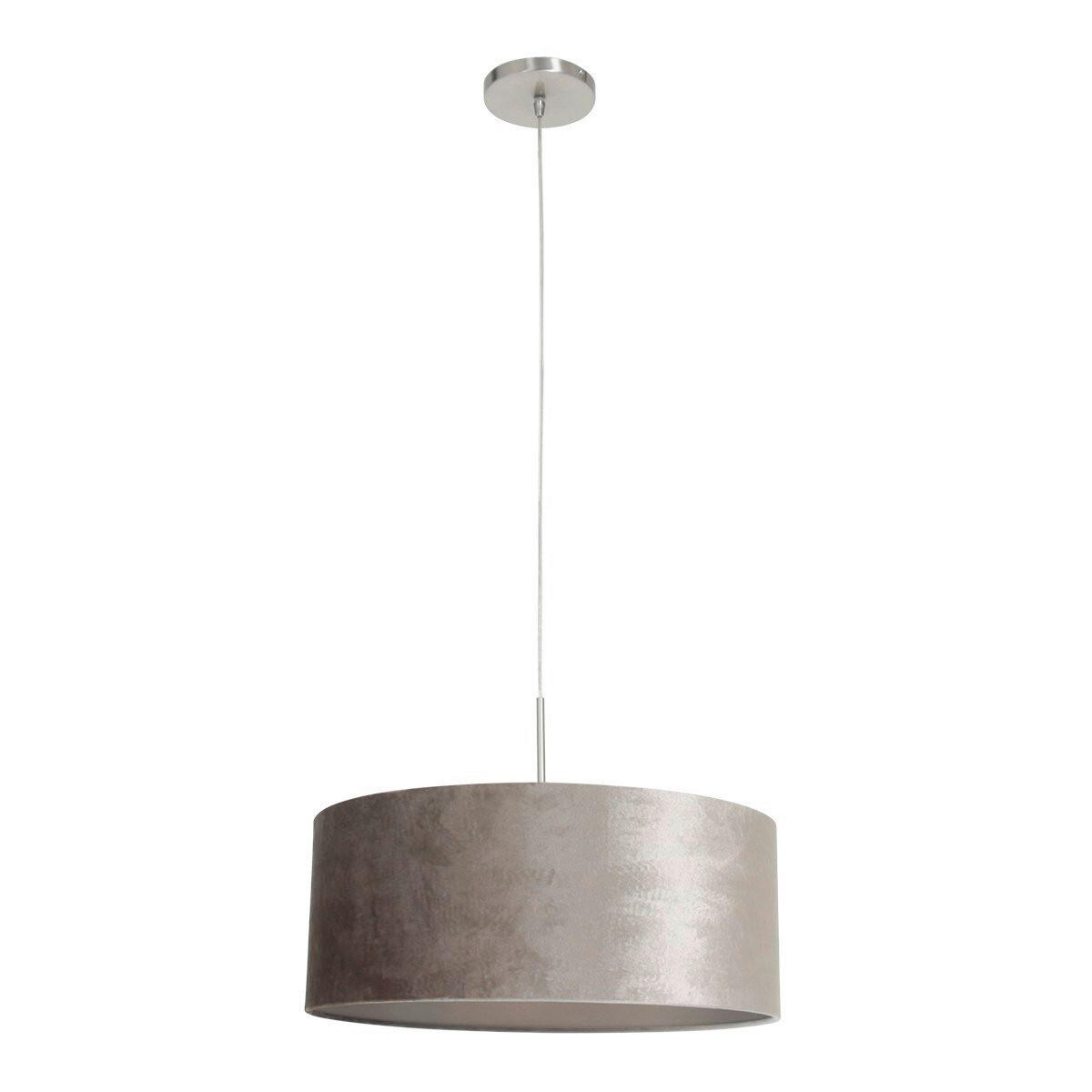 HÄNGELEUCHTE SPARKLED LIGHT 50/135/50 cm  - Silberfarben, Trend, Leder (50/135/50cm)