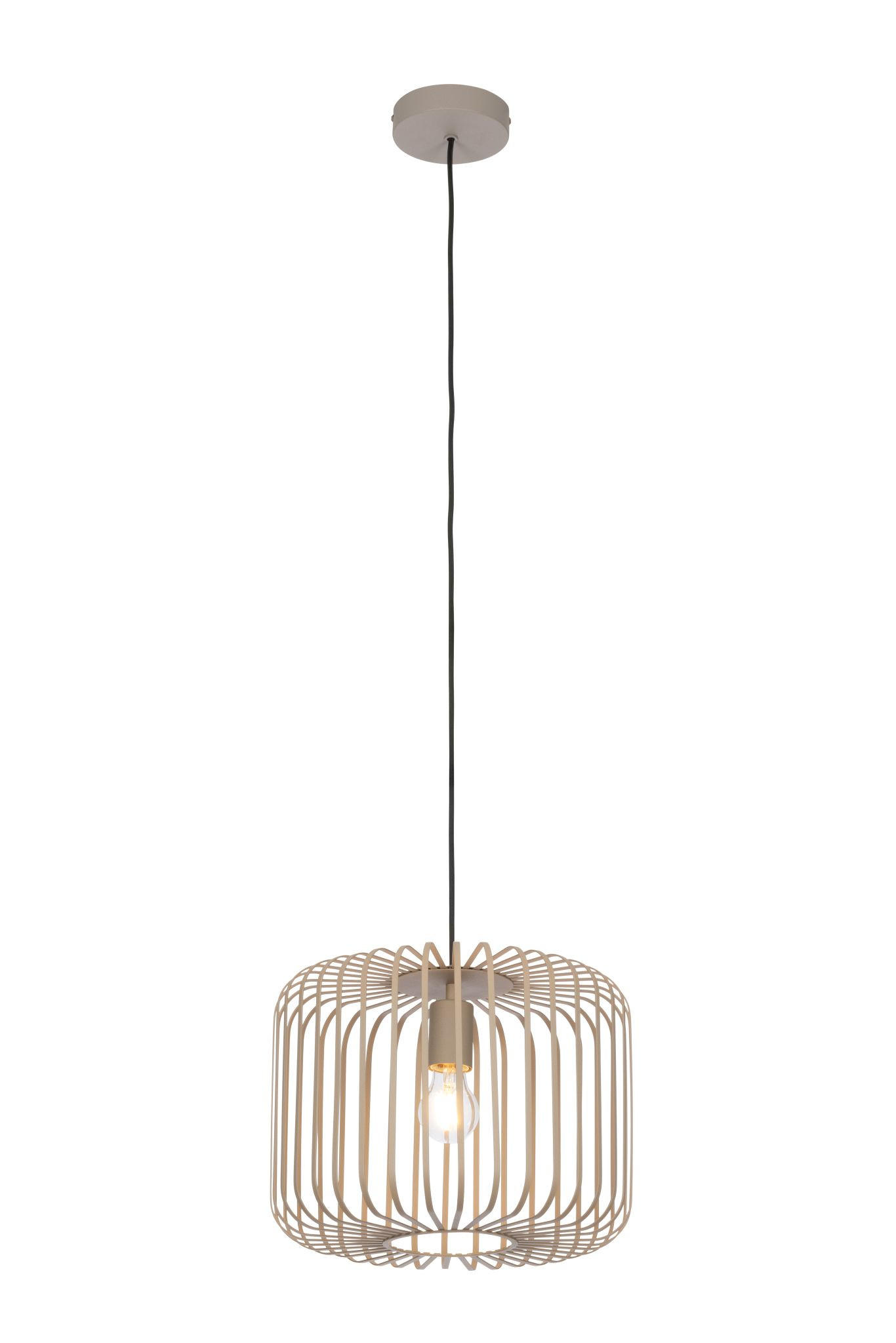 HÄNGLAMPA Coventry 35/120 cm  - sandfärgad, Klassisk, metall (35/120cm) - Novel