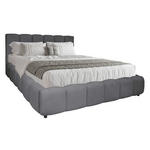 POLSTERBETT Lattenrost, Bettkasten Anthrazit 180/200 cm  - Anthrazit/Schwarz, KONVENTIONELL, Holz/Kunststoff (180/200cm) - Carryhome