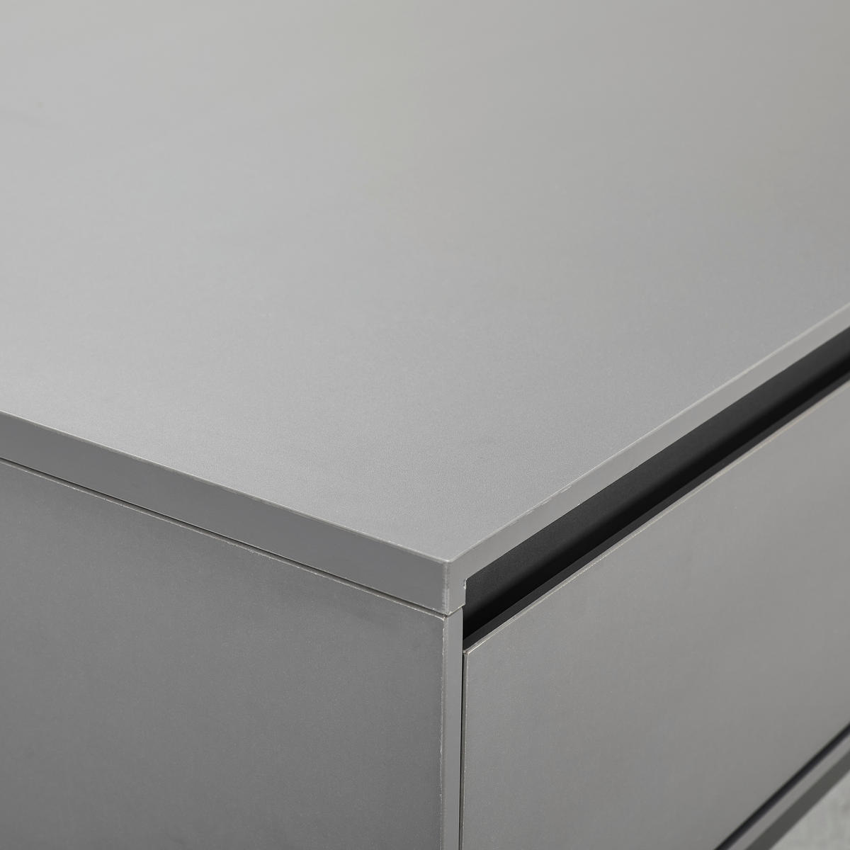 LOWBOARD  in 140/40/70 cm  - Schwarz, Lifestyle, Holzwerkstoff/Metall (140/40/70cm) - MID.YOU