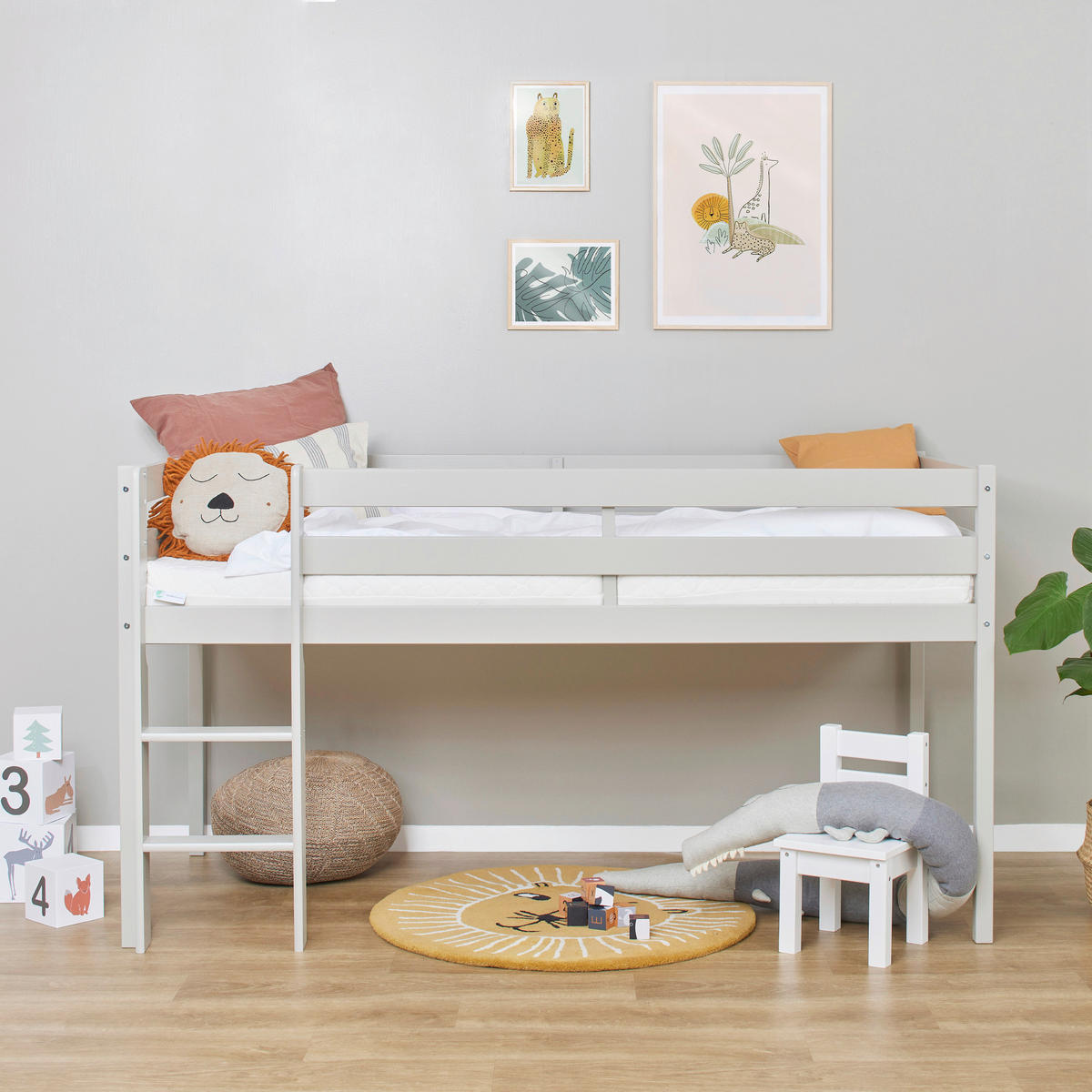 HOCHBETT 90/200 cm Grau Grau  - Naturfarben/Grau, MODERN, Holz (90/200cm) - MID.YOU